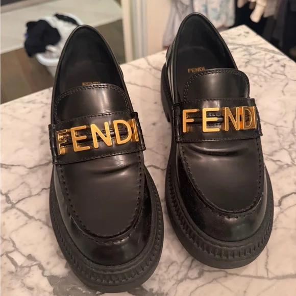 Fendi platform shoes - worn once! Comes with dust bags - Picture 1 of 4